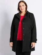 Marks & Spencer Plus Trench Coat With Stormwear&trade; Black
