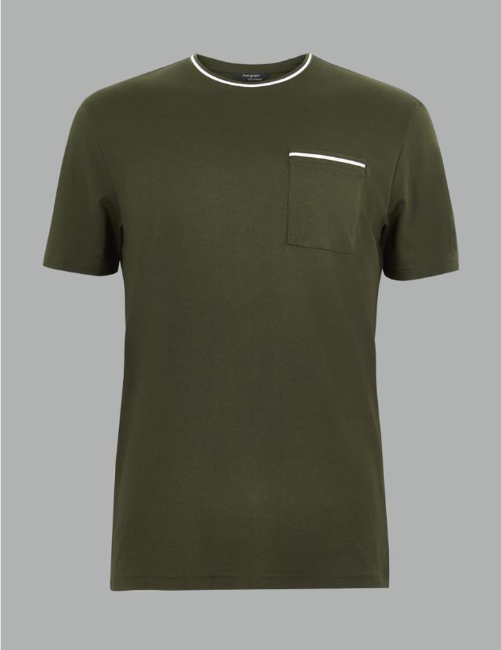 Marks & Spencer Supima Cotton T-shirt Khaki