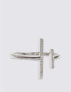 Marks & Spencer Sterling Silver Double Bar Ring Silver Mix