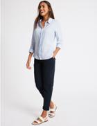 Marks & Spencer Pure Cotton Straight Fit Chinos Navy