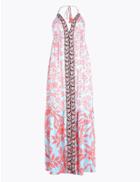 Marks & Spencer Floral Maxi Beach Dress Blue Mix