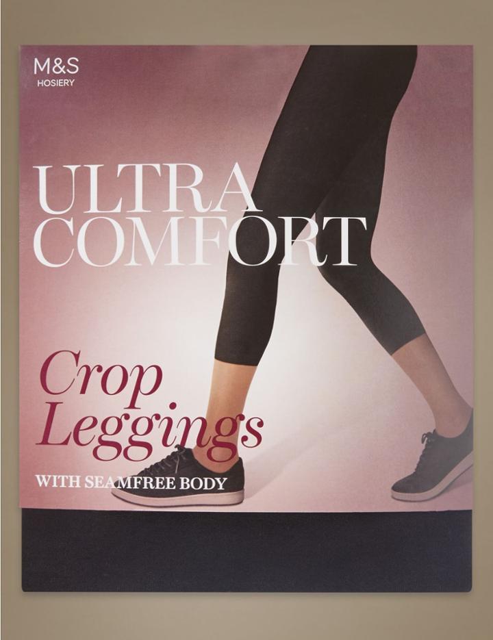 Marks & Spencer Santoni Cropped Leggings With Secret Slimming&trade; Black