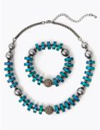 Marks & Spencer Disc And Ball Jewellery Set Blue Mix