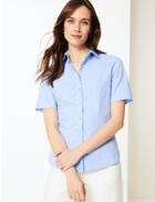 Marks & Spencer Short Sleeve Shirt Chambray