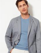Marks & Spencer Pure Cotton Tailored Fit Jacket Grey