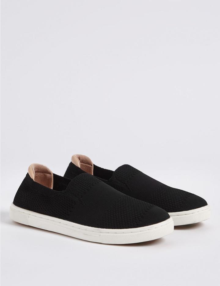 Marks & Spencer Knitted Trainers Black