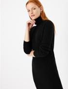 Marks & Spencer Pure Cashmere Ribbed Knitted Dress