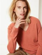 Marks & Spencer V-neck Jumper Navy