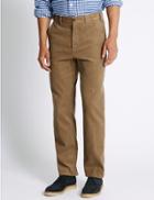 Marks & Spencer Pure Cotton Corduroy Trousers Natural