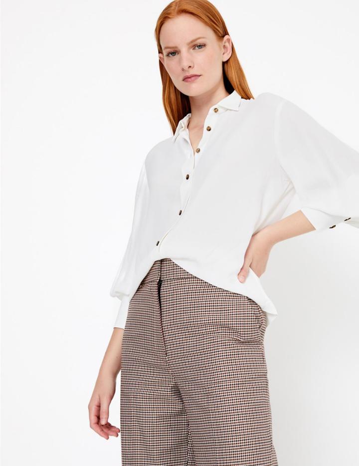 Marks & Spencer Volume Sleeve Blouse Soft White