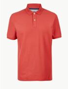 Marks & Spencer Pure Cotton Polo Shirt Terracotta