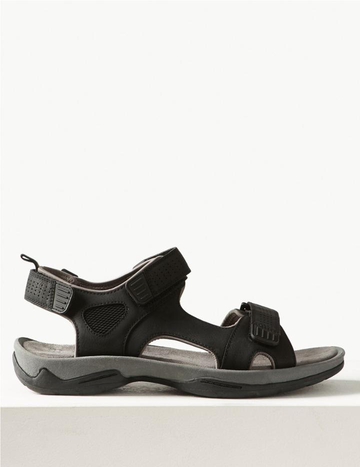 Marks & Spencer Active Rip Tape Sandals Black Mix