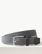 Marks & Spencer Stretch Web Active Waistband Casual Belt Grey