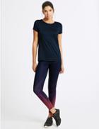 Marks & Spencer Ombre Quick Dry Leggings Navy Mix