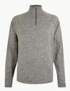 Marks & Spencer Active Moisture Wicking Sweatshirt Charcoal Mix