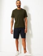 Marks & Spencer Cotton Rich Trekking Shorts With Stormwear&trade; Navy