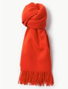 Marks & Spencer Scarf With Wool Red