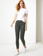 Marks & Spencer Mid Rise Super Skinny Jeans Dark Khaki