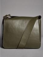Marks & Spencer Leather Across Body Bag Khaki