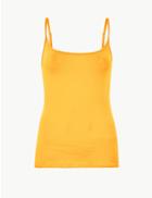 Marks & Spencer Fitted Camisole Top Yellow