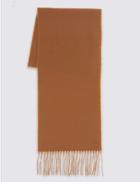 Marks & Spencer Brushed Woven Scarf Camel