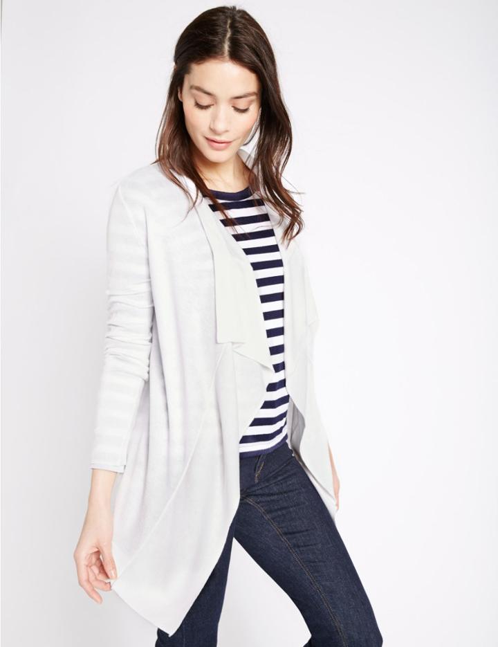 Marks & Spencer Waterfall Cardigan Soft White
