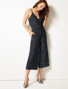 Marks & Spencer Sparkly Cropped Jumpsuit Multi
