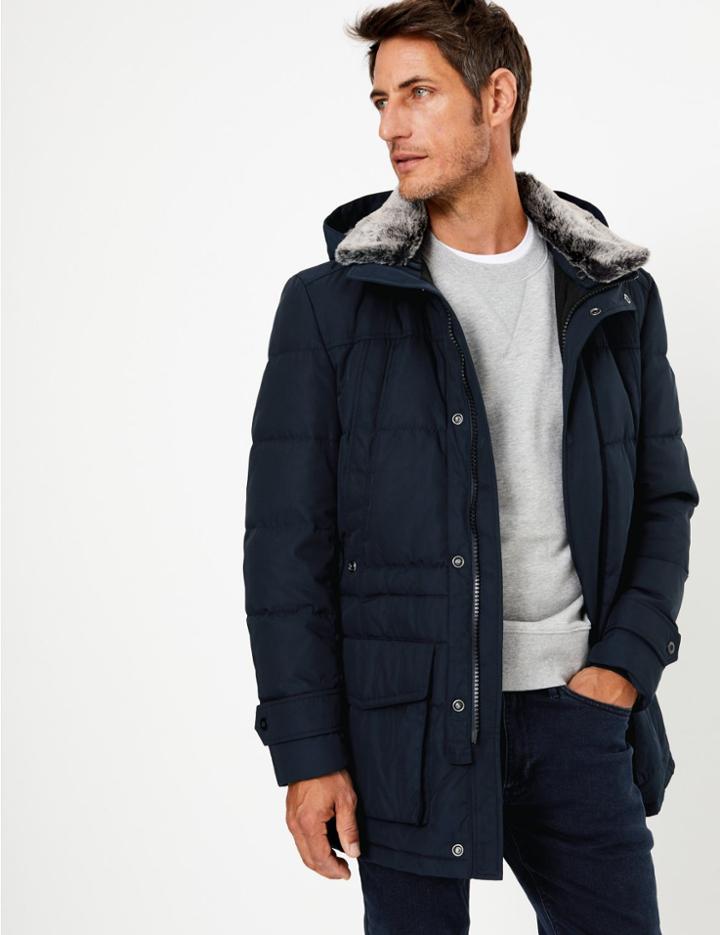 Marks & Spencer Winter Down Filled Parka Navy