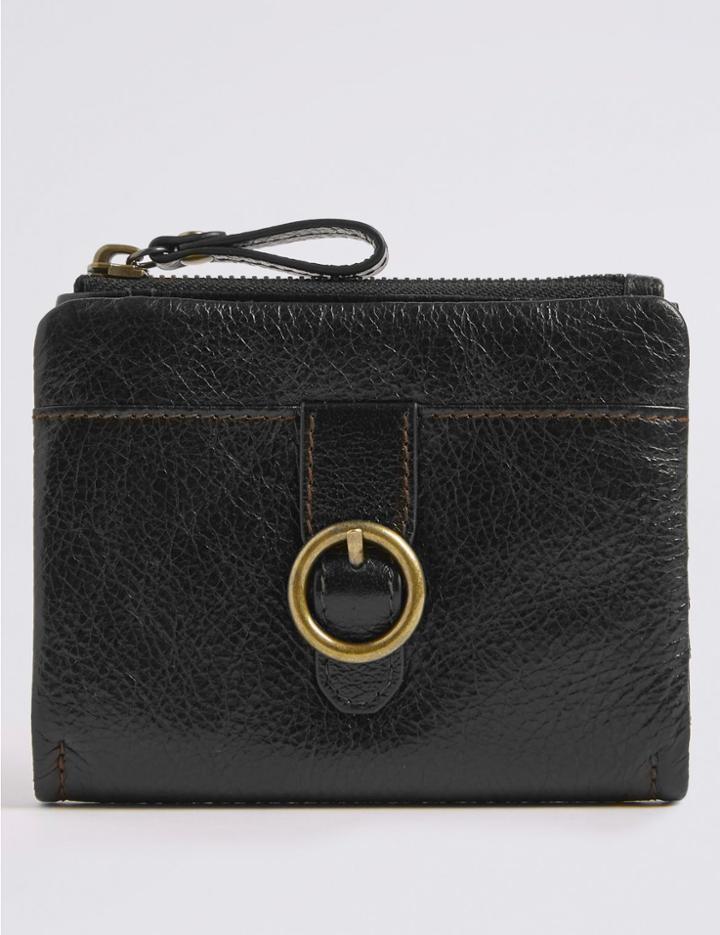 Marks & Spencer Leather Medium Purse Black