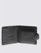 Marks & Spencer Leather Classic Bi Fold Coin Wallet With Cardsafe&trade; Black
