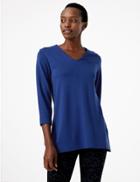 Marks & Spencer 3/4 Sleeve Tunic Rich Blue