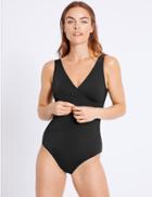 Marks & Spencer Secret Slimming&trade; Wrap Over Swimsuit Black
