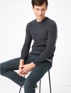 Marks & Spencer Supersoft Crew Neck Jumper Slate