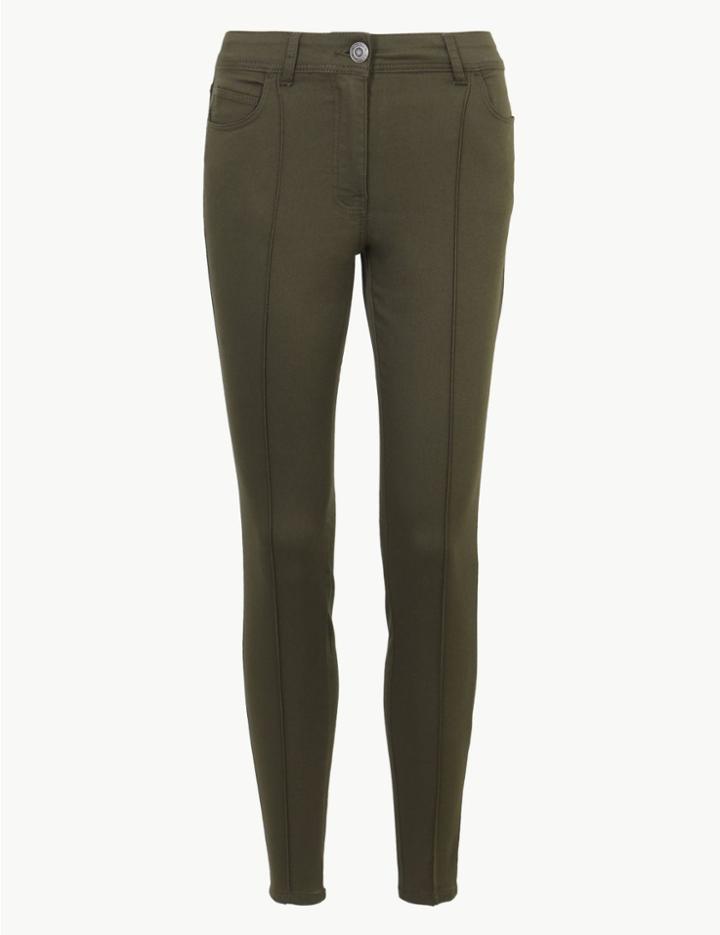 Marks & Spencer Ankle Grazer Trousers Khaki