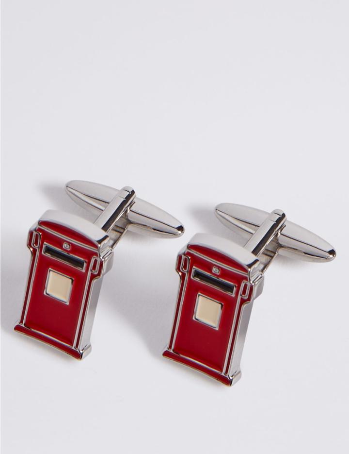 Marks & Spencer Letter Box Cufflinks Red
