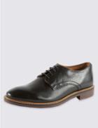 Marks & Spencer Leather Lace-up Derby Shoes Black