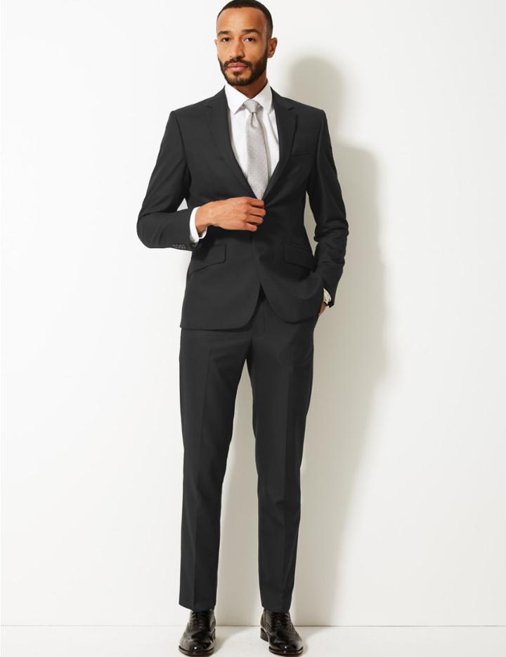 Marks & Spencer Black Tailored Fit Jacket