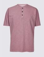 Marks & Spencer Pure Cotton Textured Top Pink