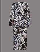 Marks & Spencer Pure Silk Floral Print Tunic Midi Dress Multi