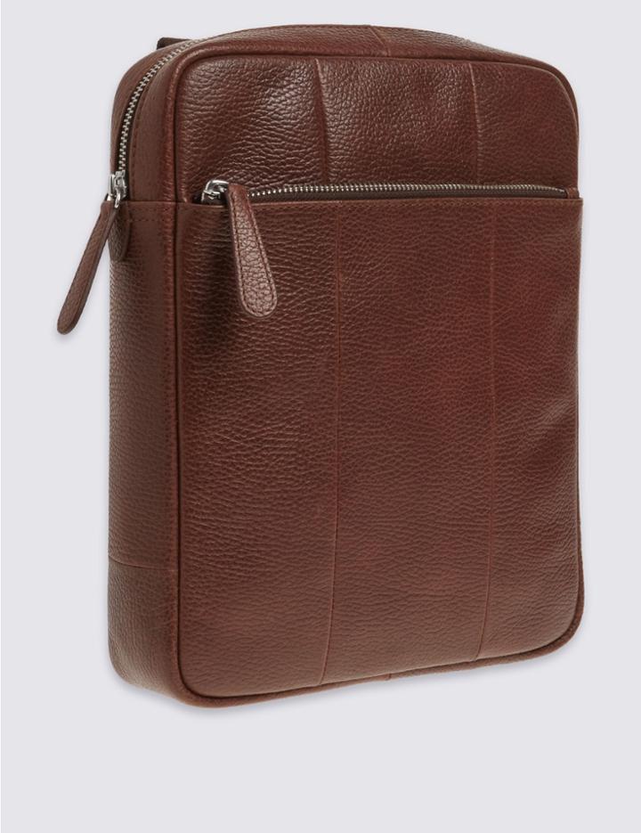 Marks & Spencer Pebble Grain Leather Cross Body Bag Tan