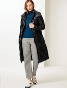 Marks & Spencer Padded Down & Feather Coat With Stormwear&trade; Black
