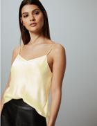Marks & Spencer Pure Silk Camisole Top Soft Yellow