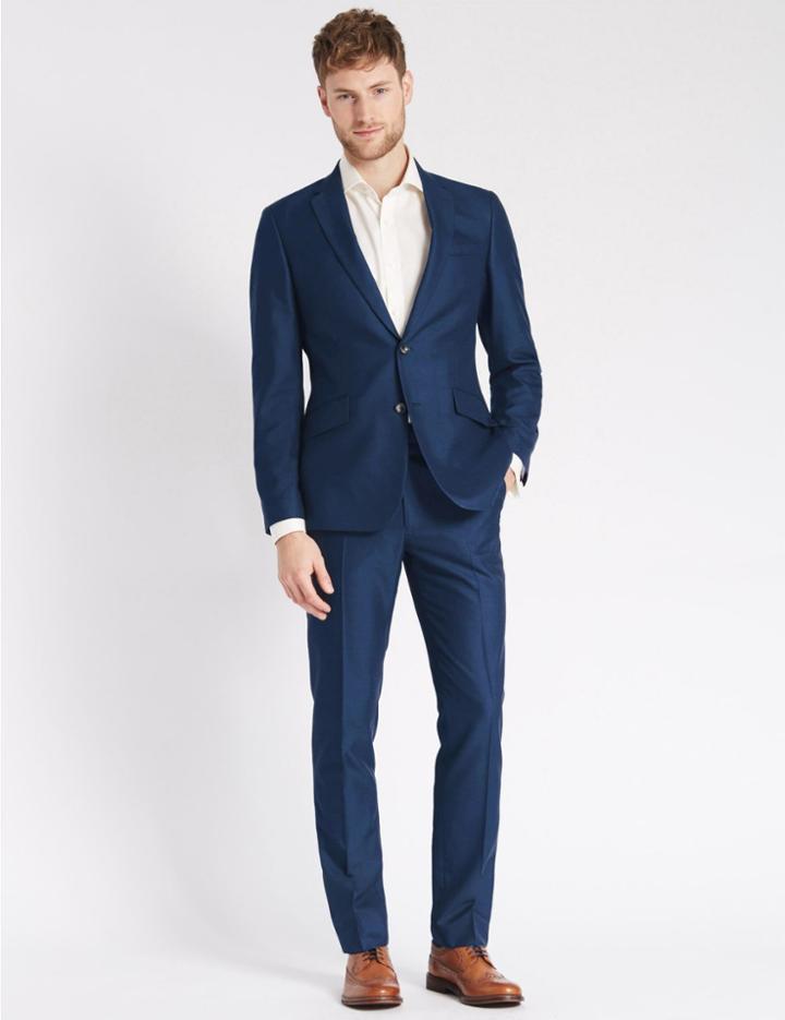 Marks & Spencer Indigo Regular Fit Jacket