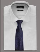 Marks & Spencer Pure Silk Tie Made With Swarovski&reg; Elements Blue Mix