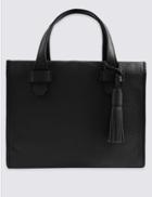 Marks & Spencer Leather Tote Bag Black