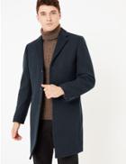Marks & Spencer Single Breasted Longline Overcoat