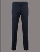 Marks & Spencer Slim Fit Textured Chinos Black/white