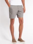 Marks & Spencer Pure Cotton Printed Shorts Grey Mix