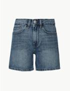 Marks & Spencer High Waist Denim Shorts Medium Indigo