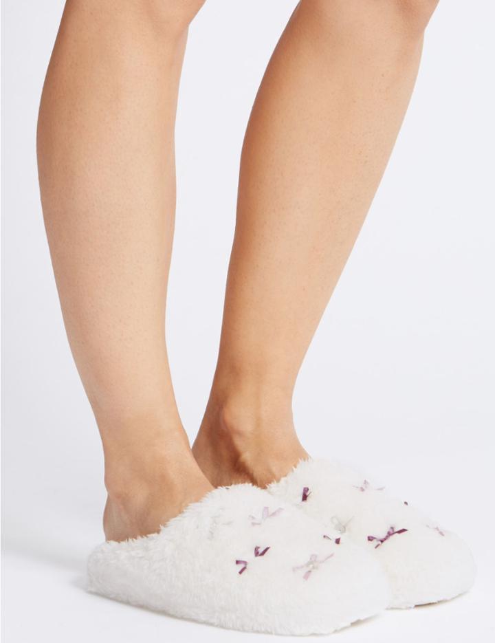 Marks & Spencer Mule Slippers Cream